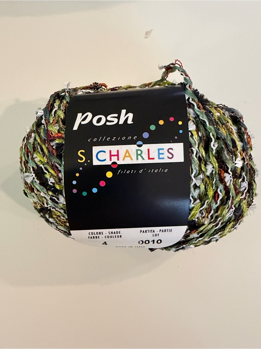 S. Charles Collezione - Posh 
 Yarn - Green/White/Black NWT 20 skeins